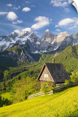 The Julian Alps And Peak Of Spik Seen From Srednji Vrh, Slovenia