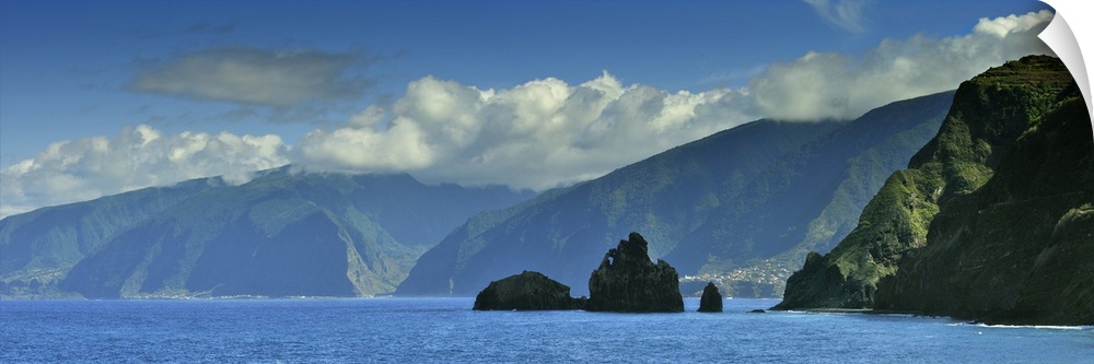 The north coast of Madeira island, near Ribeira da Janela. Portugal