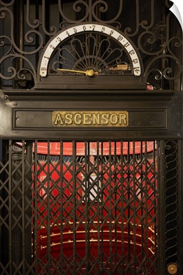 The Old Elevator Of The Palacio Barolo Building, Monserrat, Buenos Aires, Argentina