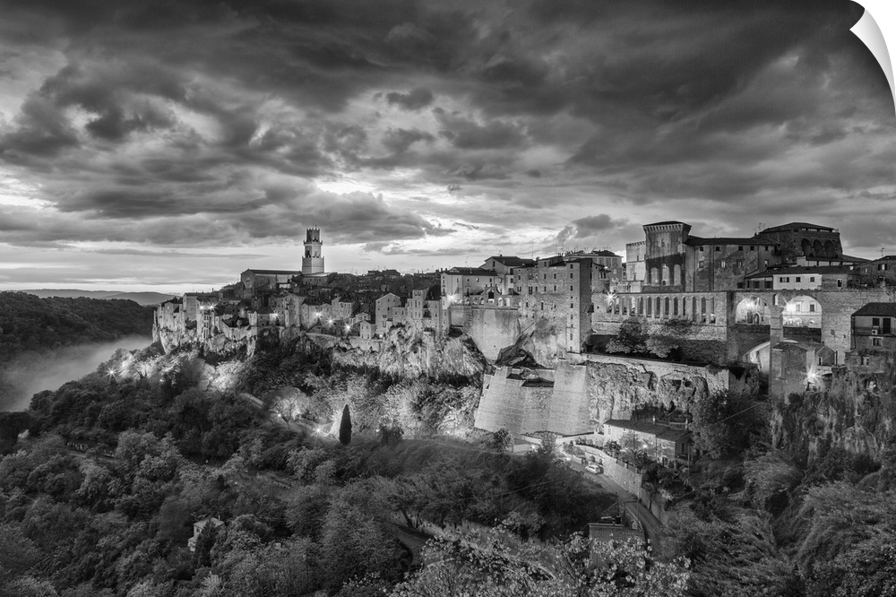 The town of Pitigliano in Tuscany Italy