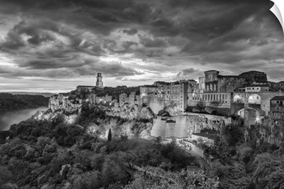 The Town Of Pitigliano In Tuscany, Italy
