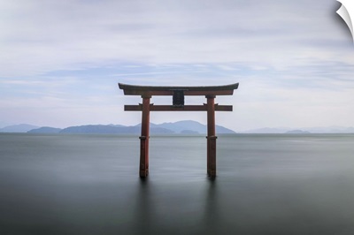 Torii Gate, Lake Biwa, Takashima, Shiga, Japan