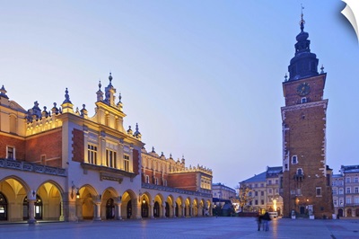 Town Hall Tower and Cloth Hall, Market Square, Krakow, Poland