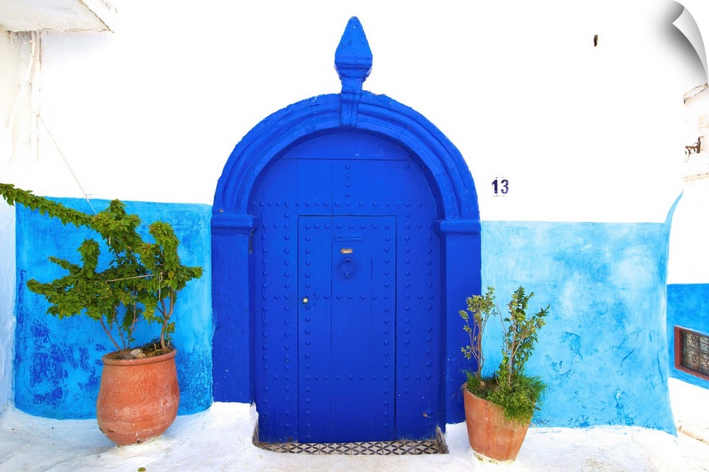 Traditional Moroccan Decorative Door, Rabat, Morocco, North Africa.
