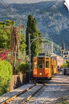 Tranvia de Soller heritage tramway, Soller, Majorca, Balearic Islands, Spain