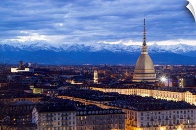Turin, Piemonte, Italy. cityscape from Monte dei Cappuccini