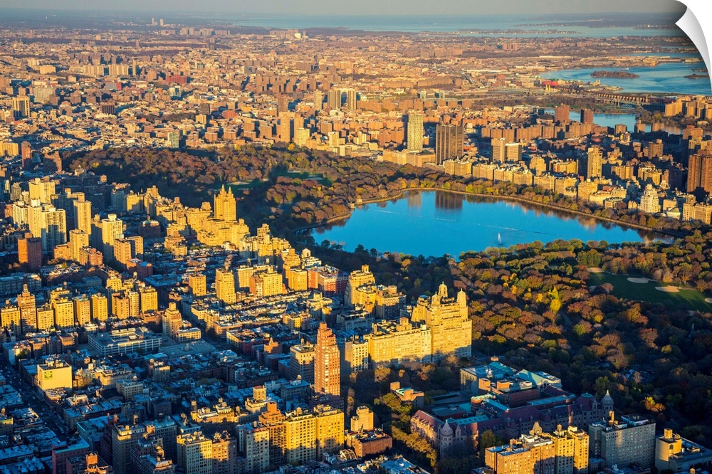 Upper West Side and Central Park, Manhattan, New York City, New York, USA.