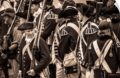 USA, New England, Massachusetts, Cape Ann, Re-Enactors Of The Battle Of Gloucester