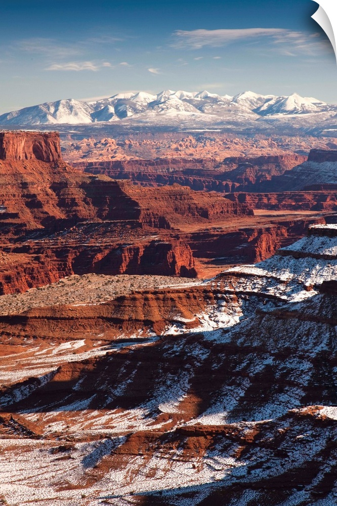 USA, Utah, Moab, Canyonlands National Park, Buck Canyon Overlook, winter