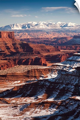 Utah, Moab, Canyonlands National Park, Buck Canyon Overlook, winter