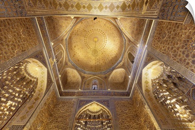 Uzbekistan, Samarkand, Gur-E-Amir Mausoleum, Interior Of Timur's -Mausoleum