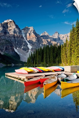 Valley Of The Ten Peaks And Moraine Lake, Banff National Park, Alberta, Canada