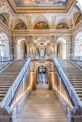 Vienna, Austria, Europe. The Main Staircase In The Natural History Museum
