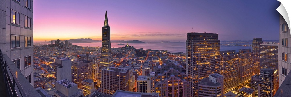 View from the Mandarin Oriental Hotel, San Francisco, California, USA