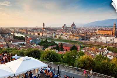 View of city from Piazza Michelangelo, Florence, Tuscany, Italy