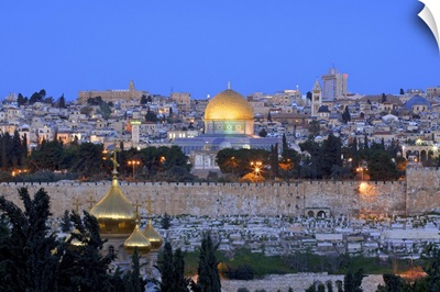 View Of Jerusalem From The Mount Of Olives, Jerusalem, Israel, Middle East