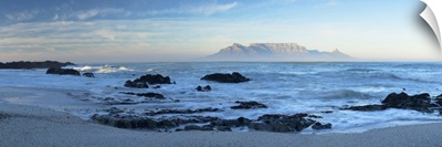 View of Table Mountain from Big Bay, Cape Town, Western Cape, South Africa