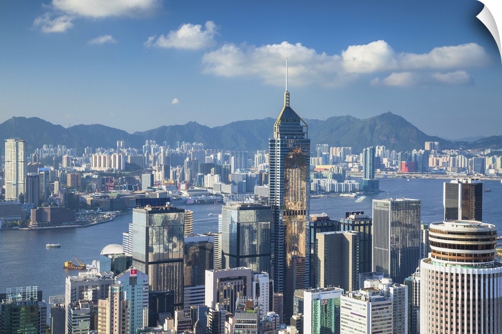 View of Wan Chai and Kowloon, Hong Kong