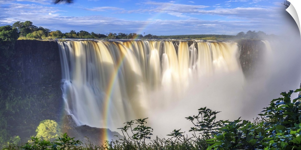Zimbabwe, Victoria Falls, Victoria Falls National Park during rainy season (UNESCO Site).