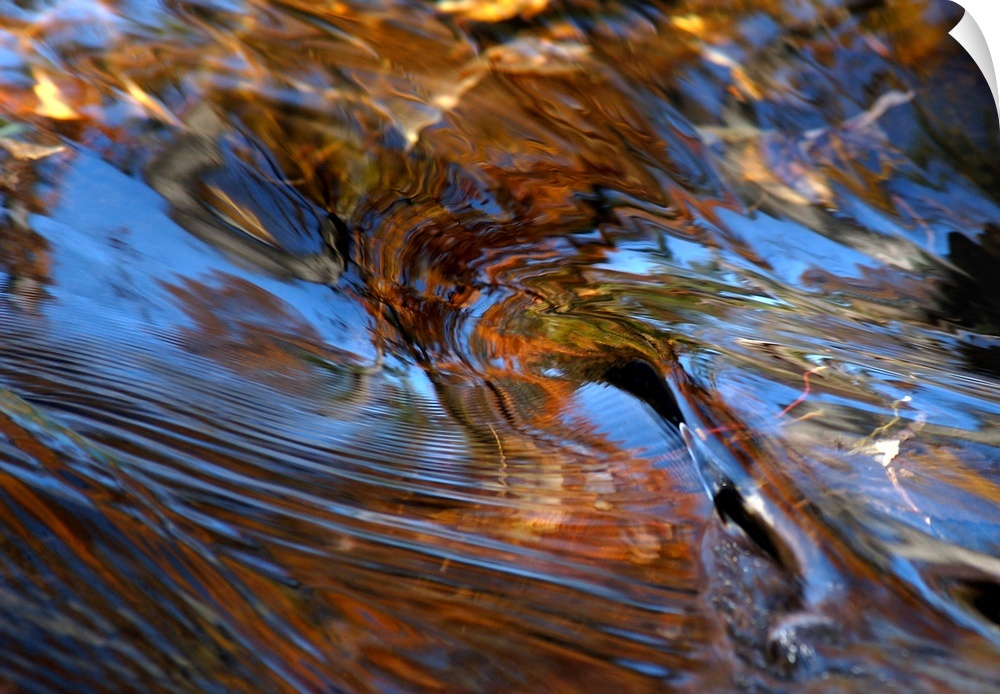 Abstract shot of flowing water, Michigan