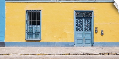 Yellow House with Blue Trim, Lima, Peru