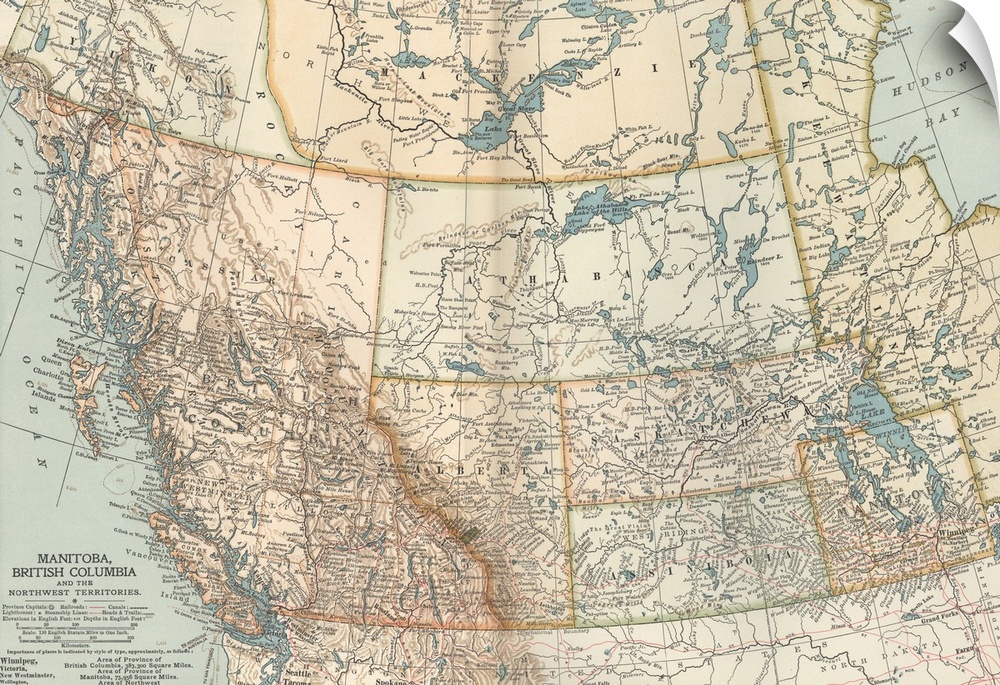 Canada - Vintage Map