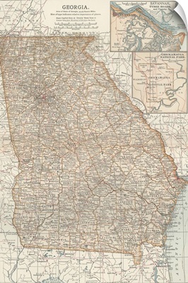 Georgia - Vintage Map