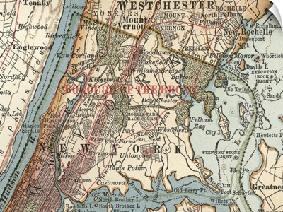 New York - Vintage Map