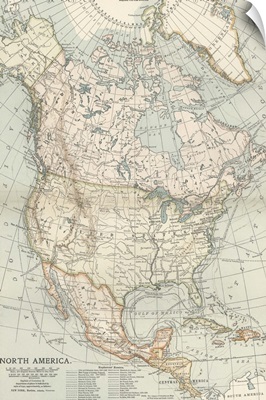 North America - Vintage Map