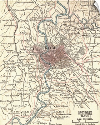 Rome - Vintage Map