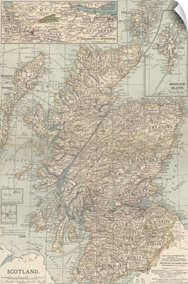 Scotland - Vintage Map