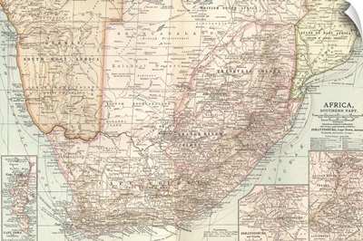 South Africa - Vintage Map