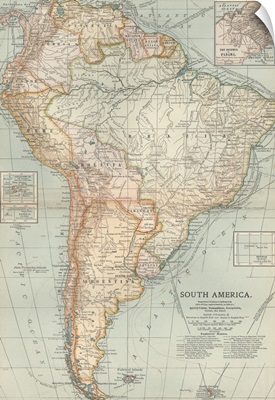 South America - Vintage Map