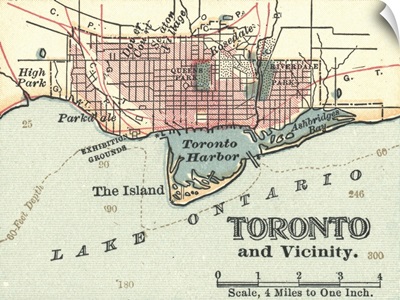 Toronto - Vintage Map