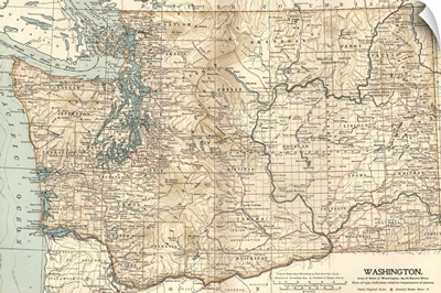 Washington - Vintage Map