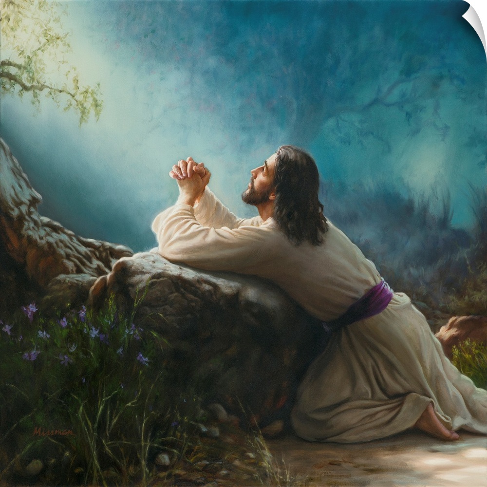 Christ praying in gethsemane.