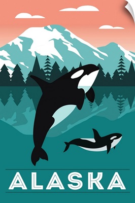 Alaska - Orca Whale & Calf