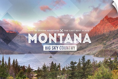 Big Sky Country Montana, Rubber Stamp