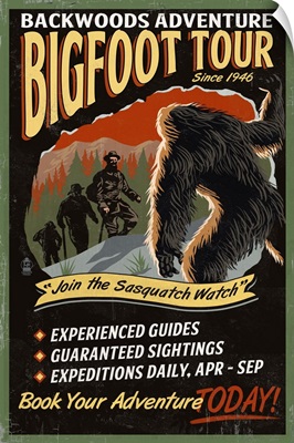 Bigfoot Tours, Vintage Sign