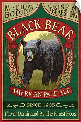 Black Bear Ale, Vintage Sign