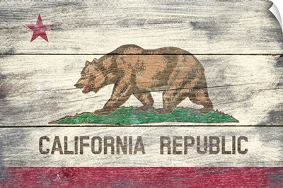 California State Flag, Barnwood Painting