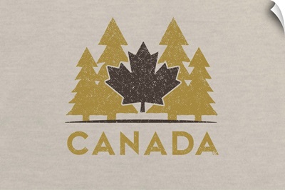 Canada - Vector Leaf & Trees