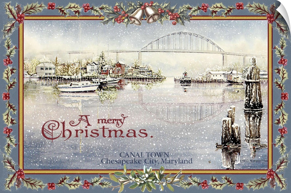 Canal Town - Christmas Scene - Chesapeake City, Maryland