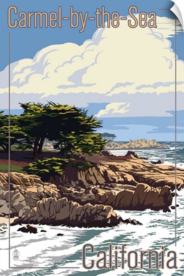 Carmel-by-the-Sea, California, View of Cypress Trees