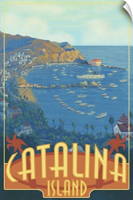 Catalina Island, California: Retro Travel Poster