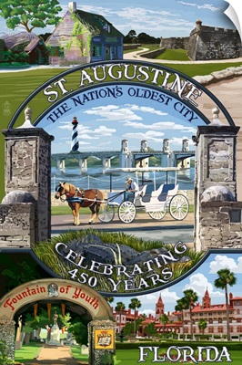 Celebrating 450 Years, St. Augustine, Florida, Montage Scenes