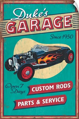 Duke's Garage Vintage Sign