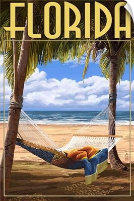 Florida - Hammock Scene: Retro Travel Poster