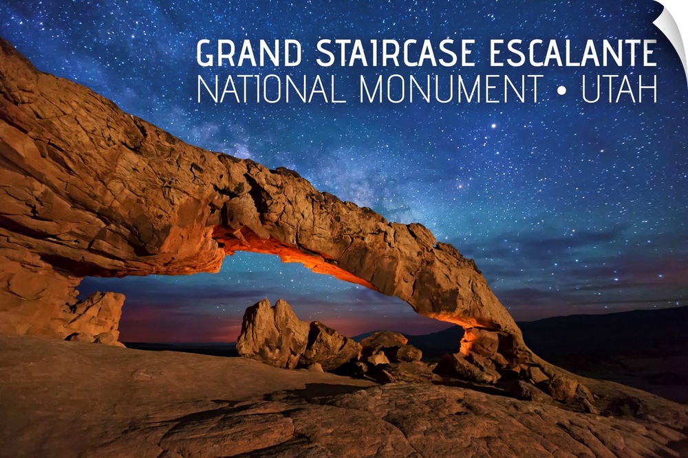 Grand Staircase-Escalante National Monument, Utah - Arch under Milky Way