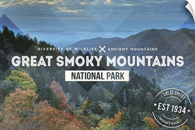 Great Smoky Mountains National Park Typography